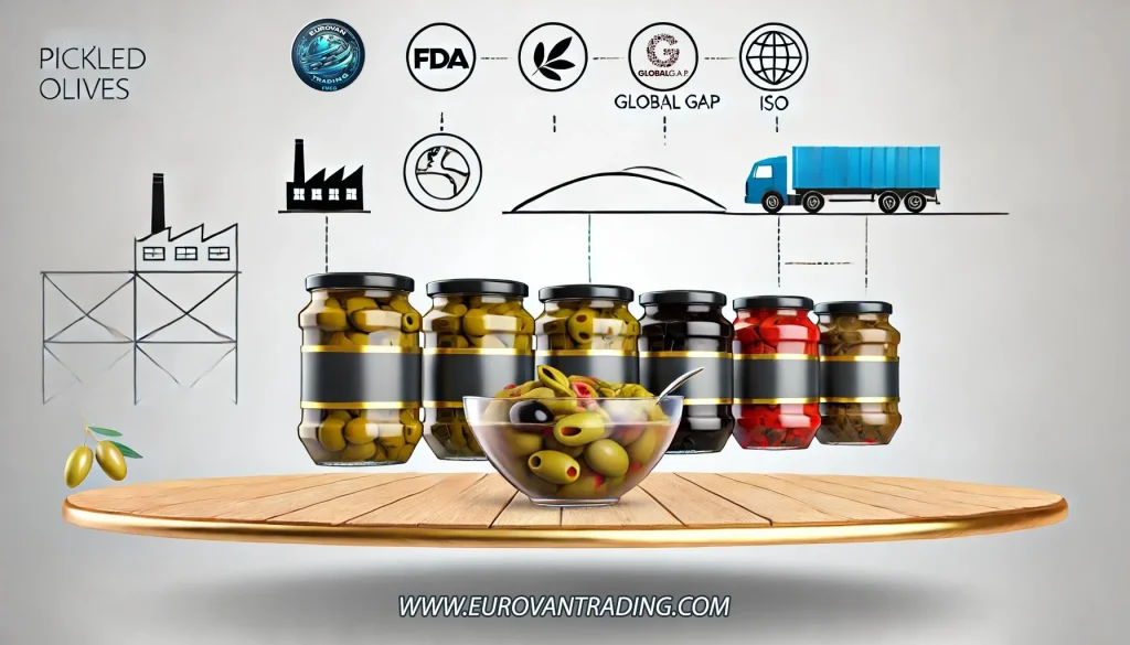 Trust Certificates and Quality Assurance - Eurovan Trading Olives