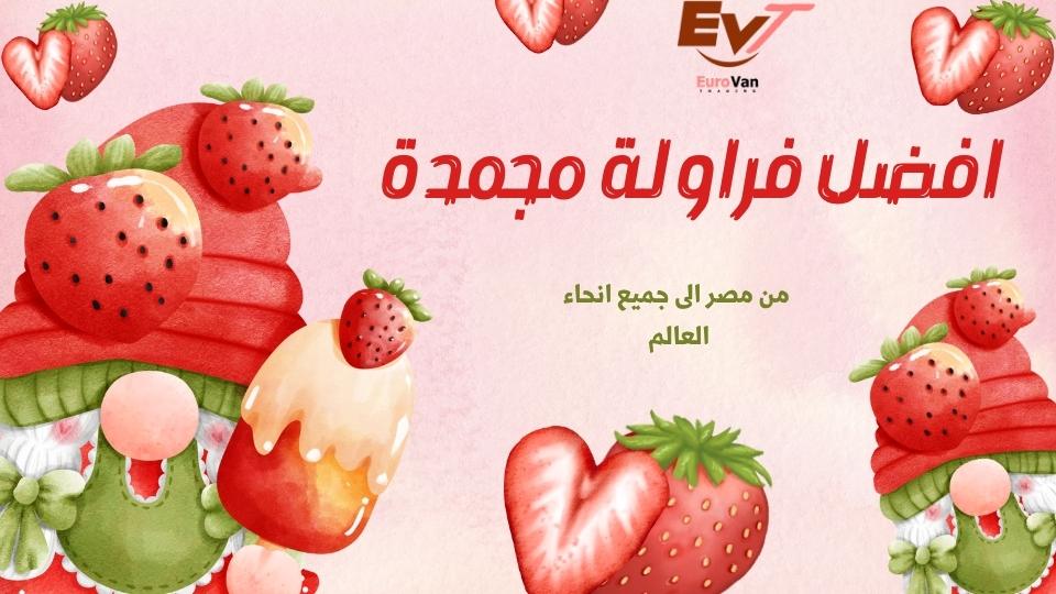 ? التواجد العالمي والوصول إلى كل سوق: يوروفان تريدنج.. شركة تصدير فراولة مجمدة بجسور عالمية