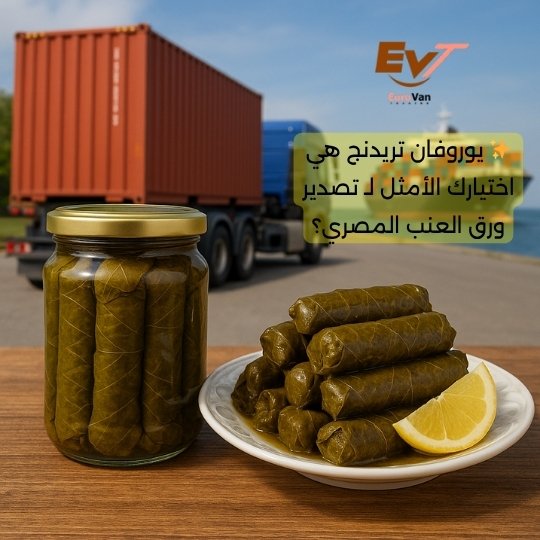 ✨ يوروفان تريدنج هي اختيارك الأمثل لـ تصدير ورق العنب المصري؟