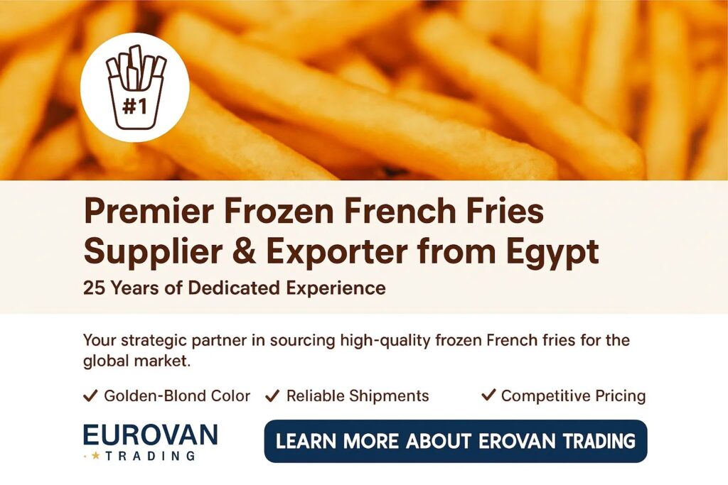 Premier Frozen French Fries Supplier & Exporter from Egypt