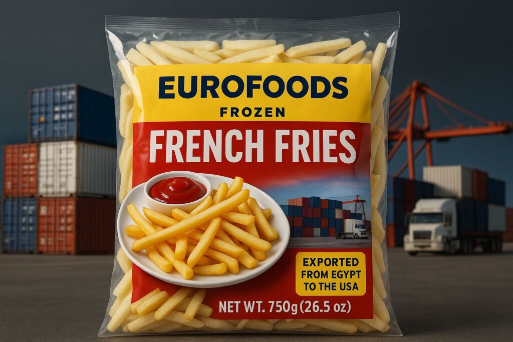 IQF Frozen French Fries Bulk Supplier - Eurovan trading Egypt TO USA Export IMPORT
