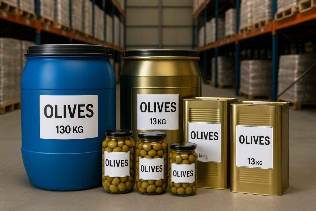 bulk_packagin Packaging Solutions from Your Bulk Olives Supplier From Drums to Jars
