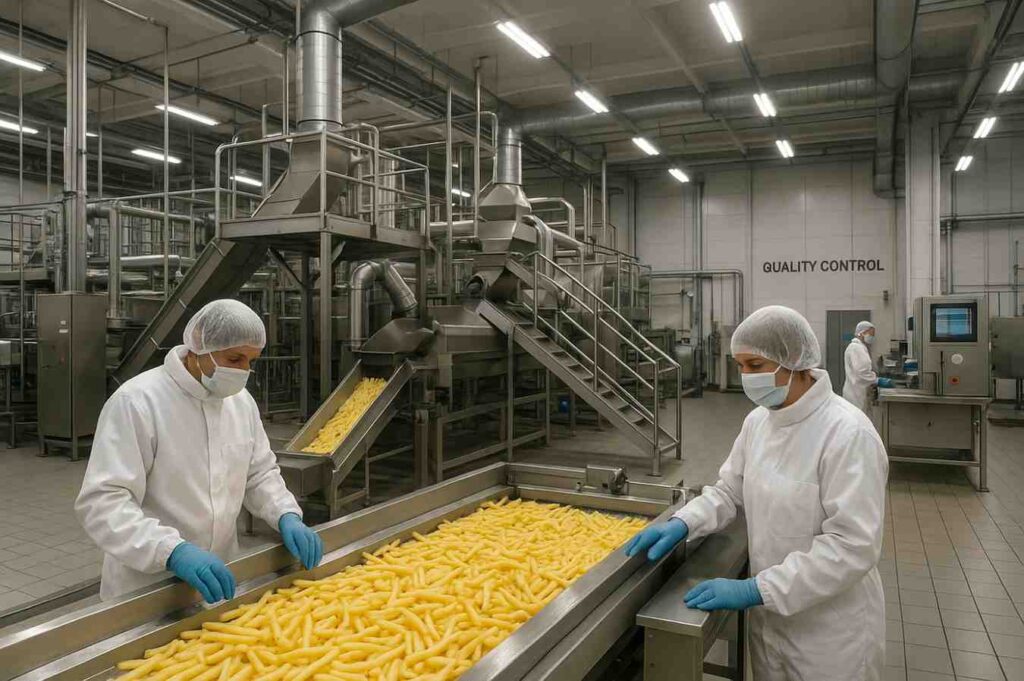 من المزرعة للمطعم رحلة إنتاج البطاطس نصف المقلية في مصانعنا