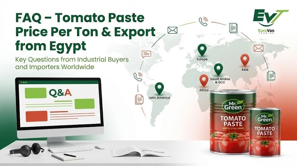 FAQ – Tomato Paste Price Per Ton & Export from Egypt