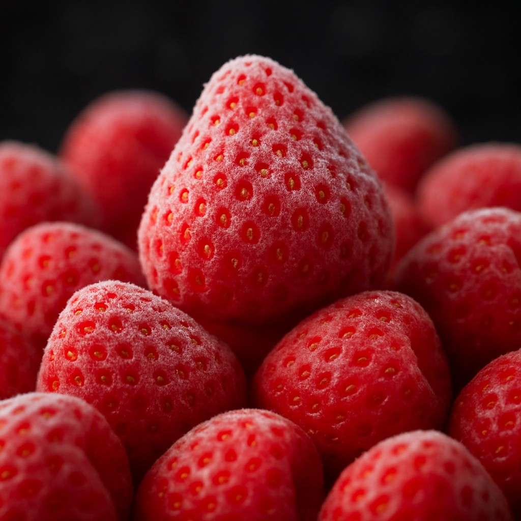 فراولة مجمدة درجة أولى (IQF) جاهزة للتوريد عند استيراد فراولة مجمدة من مصر إلى الأردن عبر يوروفان تريدنج.