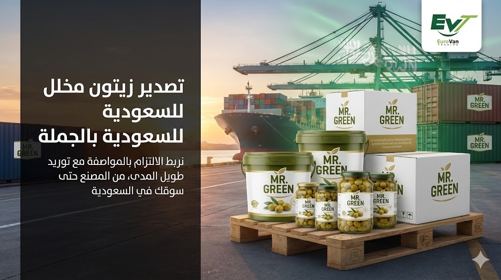 تصدير زيتون مخلل للسعودية - شروط استيراد الزيتون للسعودية- السعر - افضل مصنع