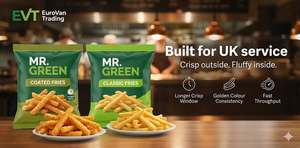 🔥 Fries portfolio for the UK (cuts, coatings, varieties)