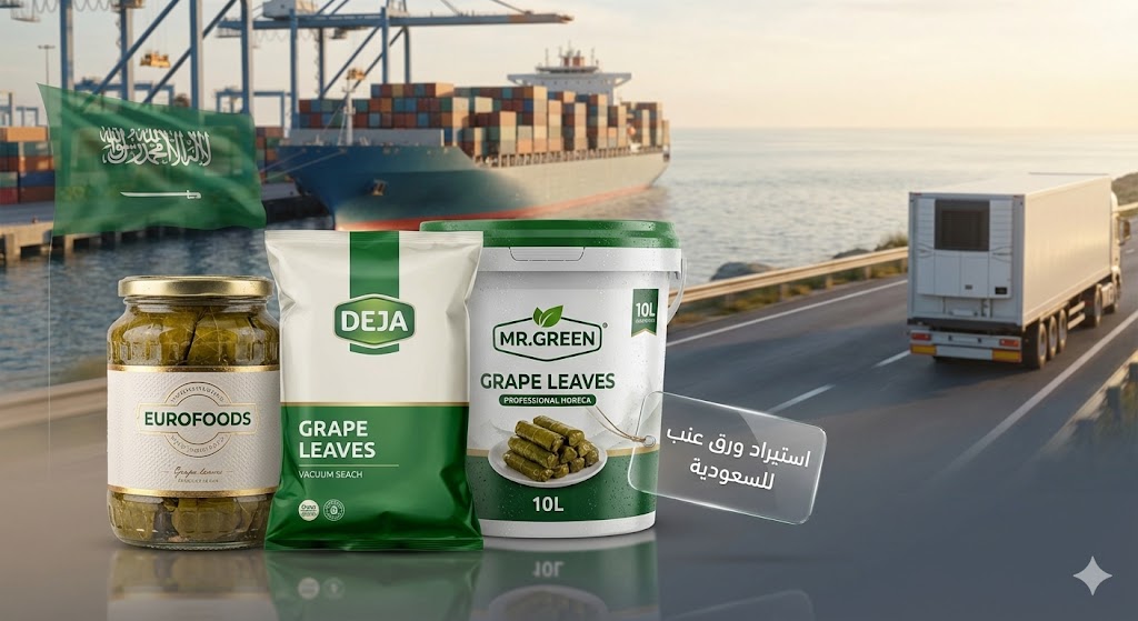 استيراد ورق عنب للسعودية 2026 مورد ثابت + مصنع ورق عنب + تسعير جملة 2026