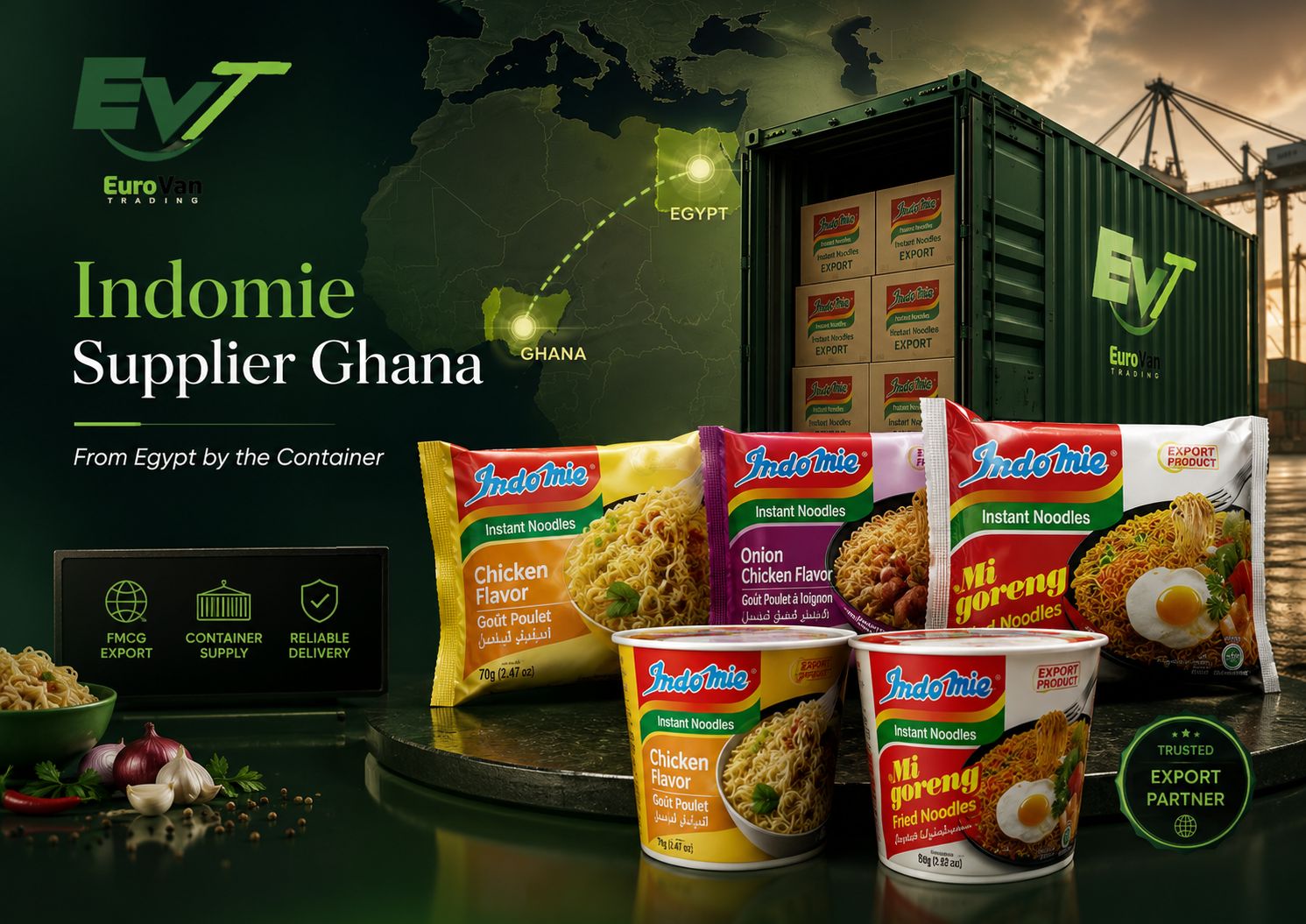 Indomie Supplier Ghana Eurovan Trading Export INDOMIE 2026